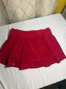 lululemon athletica Red Circle/Skater Athletic Skirt